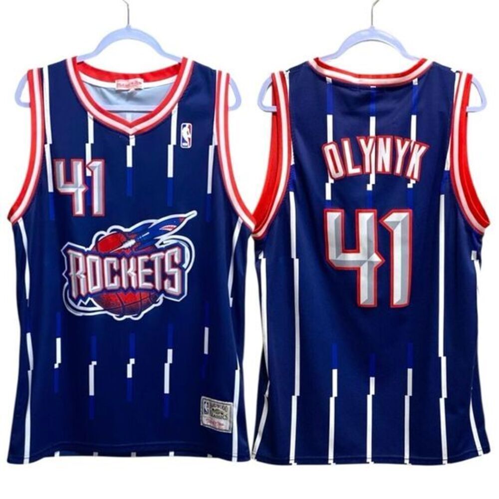 Houston Rockets Blue #41 Olynyk NBA Swingman Jersey